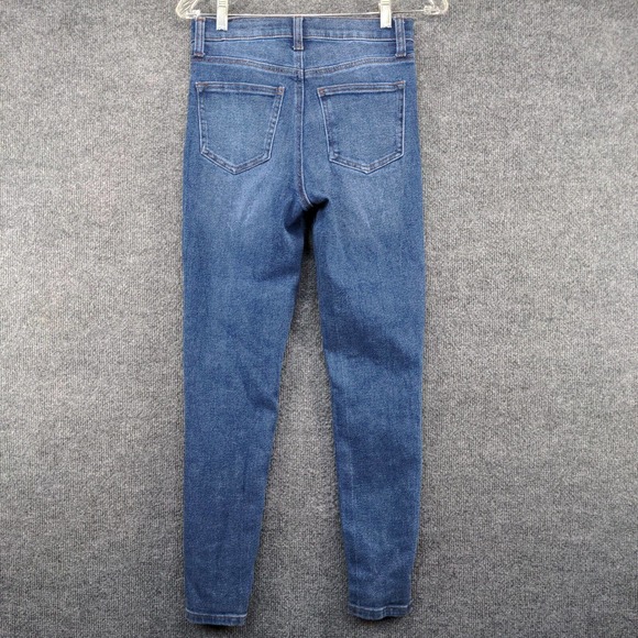 Regeneration by Celebrity Pink Women's Jeans Blue 3/26 Distressed Skinny Denim - Picture 4 of 12